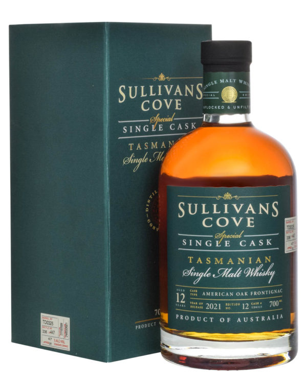 Sullivan's Cove 12 Years Old American Oak Frontignac 2021 Box Must Have Malts MHM