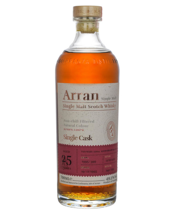 Arran 25 Years Old Van Wees 100th Aniversary Must Have Malts MHM